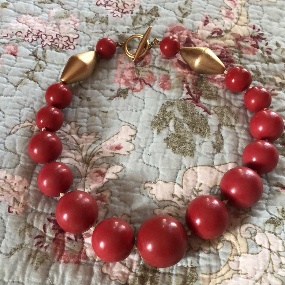 Beaded statement necklace